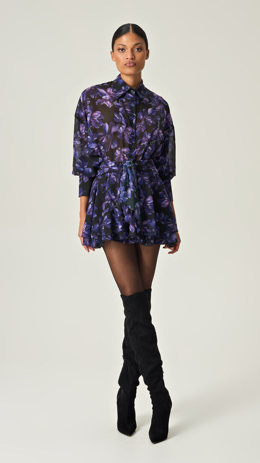 MIDNIGHT BLOOM OVERSIZED SHIRT