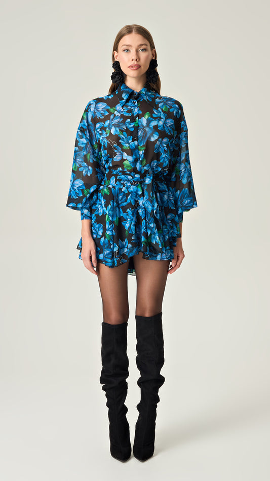 AZURE PETAL DREAM OVERSIZED SHIRT